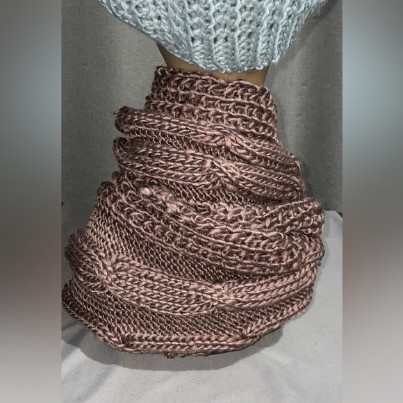 Brown Infinity Scarf - Picture 3 of 6